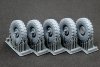 ScaleX WM 35021 L. Rover 88 7.5 big Ordinary wheel set (for AK-Interactive) 1/35